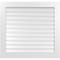 Ekena Millwork Vertical Surface Mount PVC Gable Vent: Functional, w/ 3-1/2"W x 1"P Standard Frame, 38"W x 36"H GVPVE38X3601SF - alternate 1